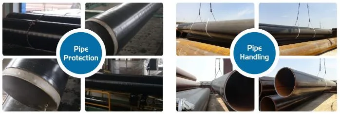 Carbon Steel LSAW ERW API 5CT X52 X60 ASTM A106b/ API5l/API 5CT 8"-60" X52 X65 X70 X80 Black Carbon Ms Mild Welded Casing LSAW Carbon Steel Pipe