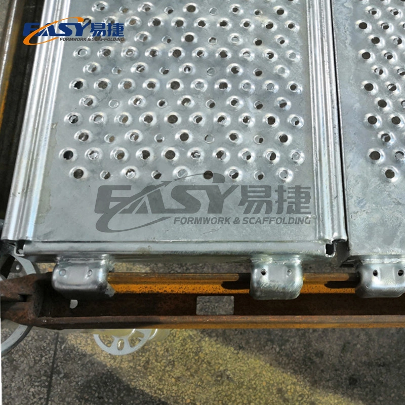 Easy Scaffolding 230/320mm Osha BS1139 En Eurpo American Australia Type Galvanized Scaffold Metal/Aluminum Walk Board Steel Deck Plank for Construction