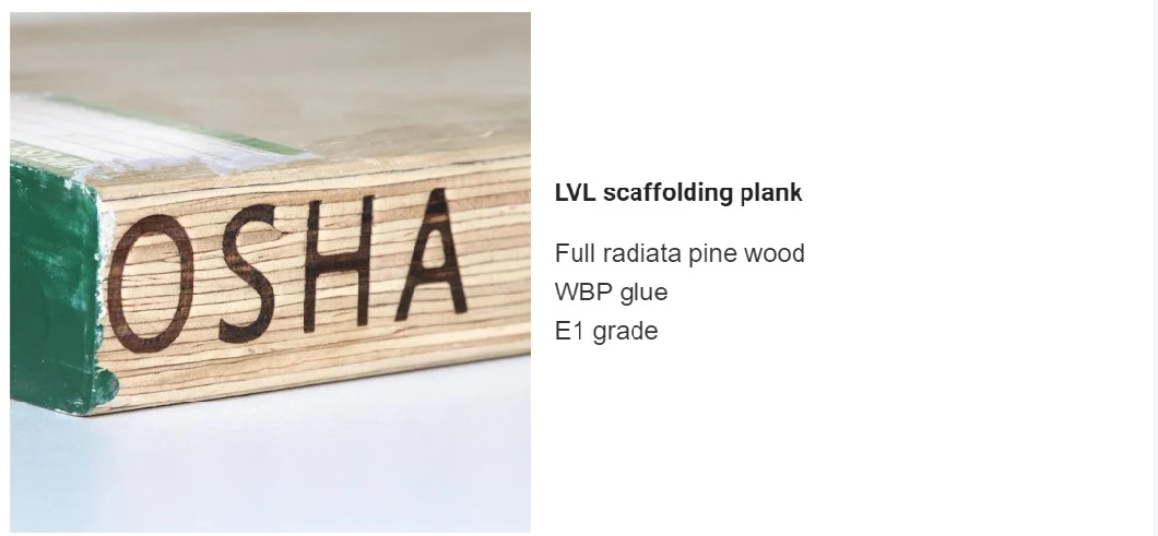 LVL Wooden Scaffold Planks for Scaffolding Construction