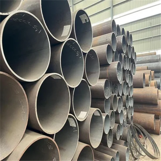 ASTM A36 A53 A192 Q235 Q235B 1045 4130 Sch40 10 mm 60 mm Tubería de construcción de acero al carbono para la construcción de tuberías de petróleo y gas