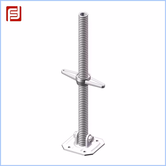 Base de tornillo de nivelación ajustable para andamios de construcción Jack para la venta